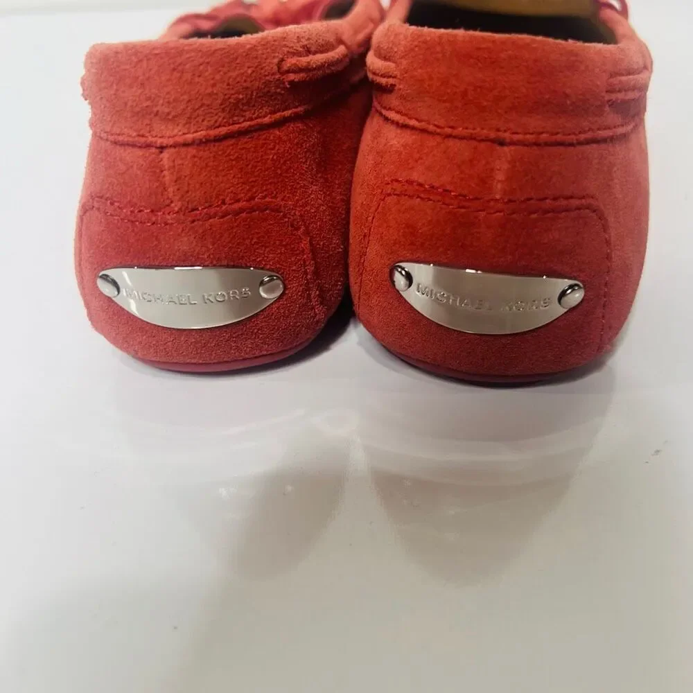 Michael Michael Kors Daisy Mocassins Suede Cinnamon Bow Loafer New but inner lin